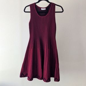Luc-ce Burgundy Sweater Dress, Small